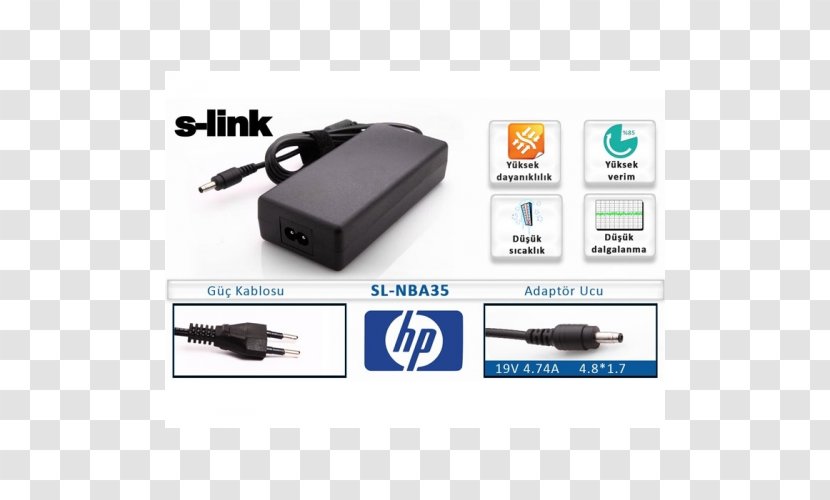 Hewlett-Packard Laptop AC Adapter Dell Lenovo - Hp Pavilion - Hewlett-packard Transparent PNG