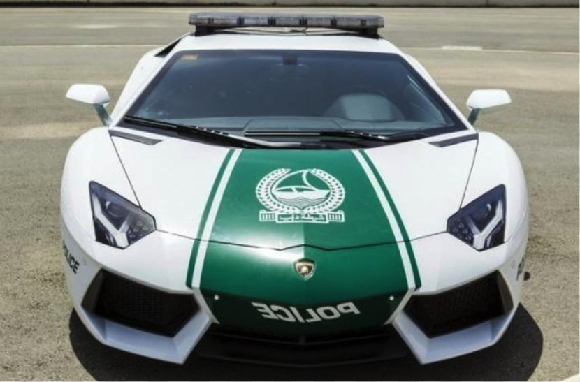 Dubai Car Bugatti Veyron Lamborghini Aventador - Police Transparent PNG