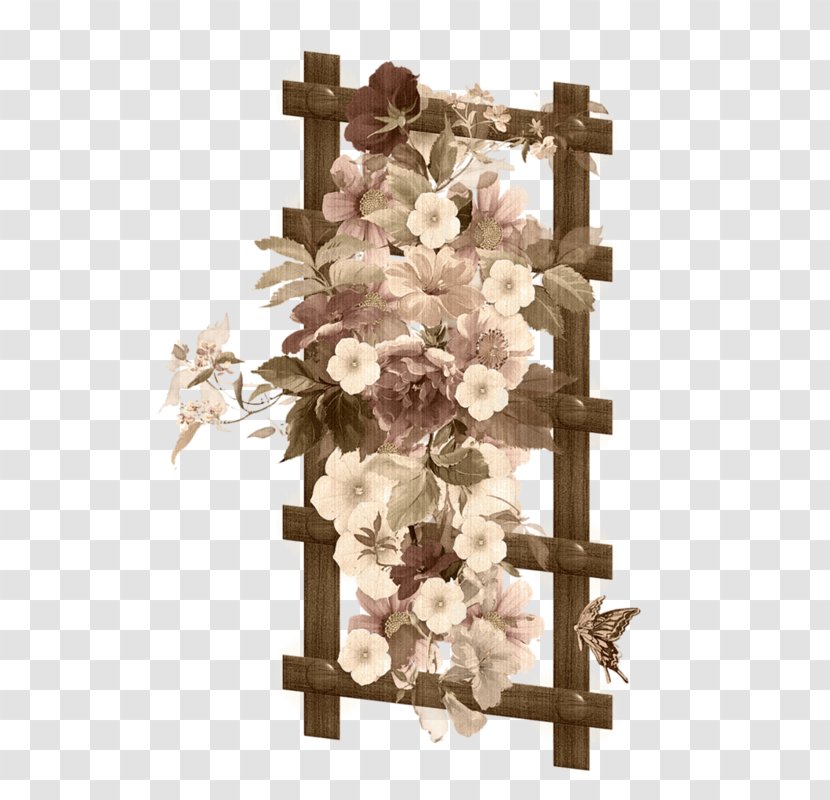 Flower Floral Design Clip Art - Wood - Ladder Transparent PNG