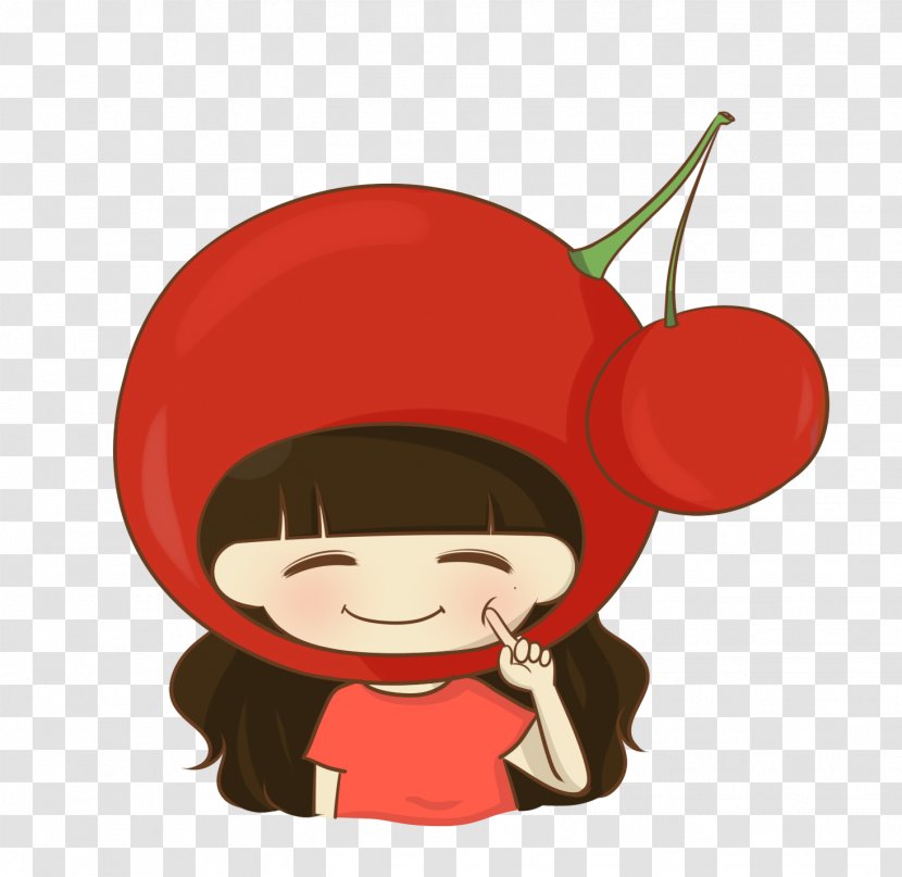 Fruit Sina Weibo Cherries Avatar Cartoon - Red - Humour Transparent PNG