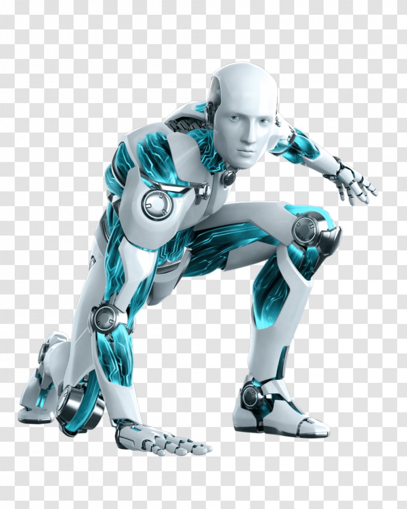 ESET NOD32 Antivirus Software Computer Virus Malware - Robotic Arm - Blue Robots Transparent PNG