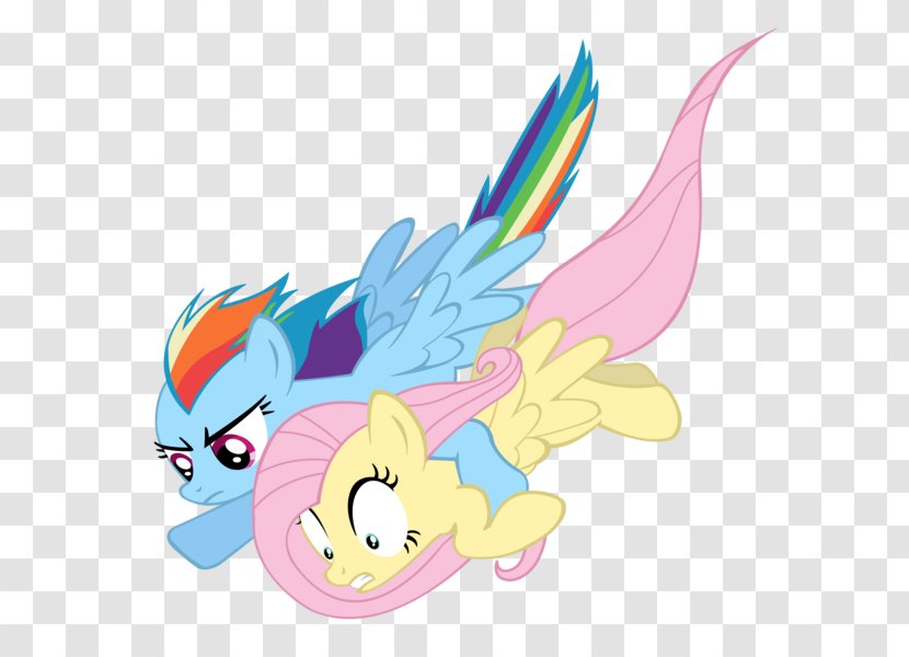 Pony Rainbow Dash Fluttershy Image Vector Graphics - Silhouette - X Kiss Transparent PNG