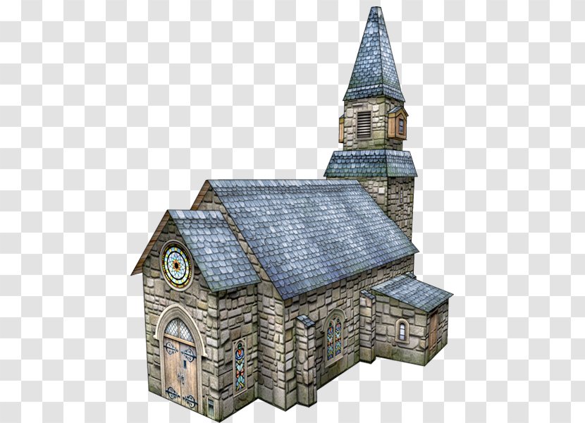 Paper Model Building Printing Medieval Fantasy - Roof Transparent PNG