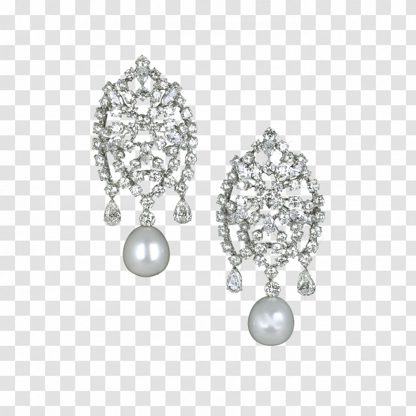 Pearl Earring Body Jewellery Silver Transparent PNG