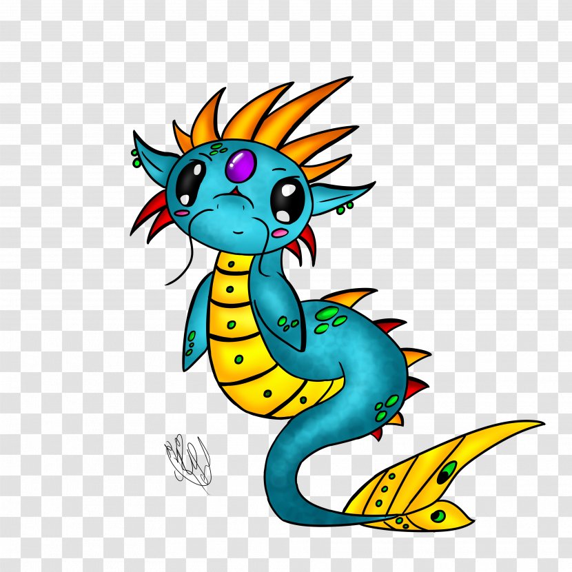 Chinese Dragon Drawing - Seahorse - Toothless Transparent PNG