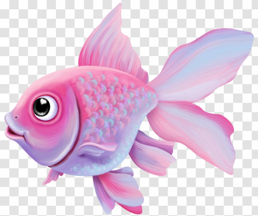 Goldfish Pink M Marine Biology - Fish Transparent PNG