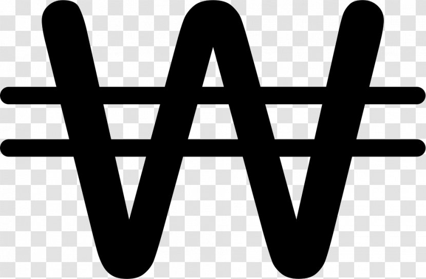 South Korean Won Currency Symbol Coin Transparent PNG
