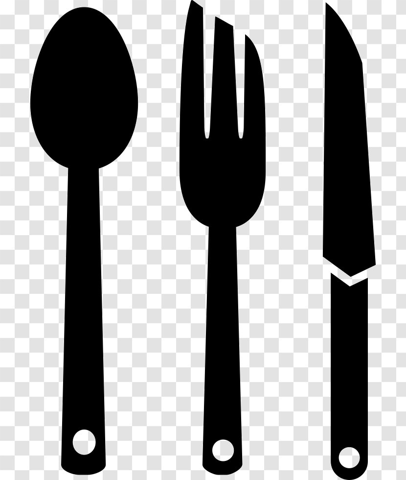 Cafe Metairie Restaurant Spoon Fork - Monochrome Photography - Tableware Transparent PNG