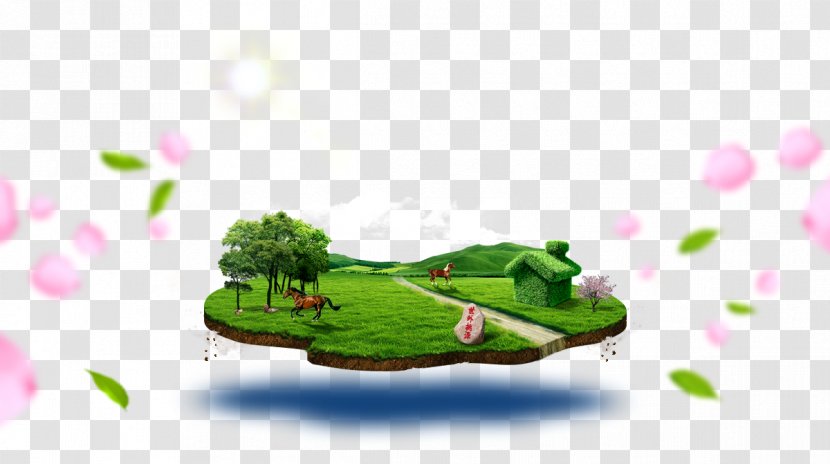 Floating Island - Leaf Transparent PNG