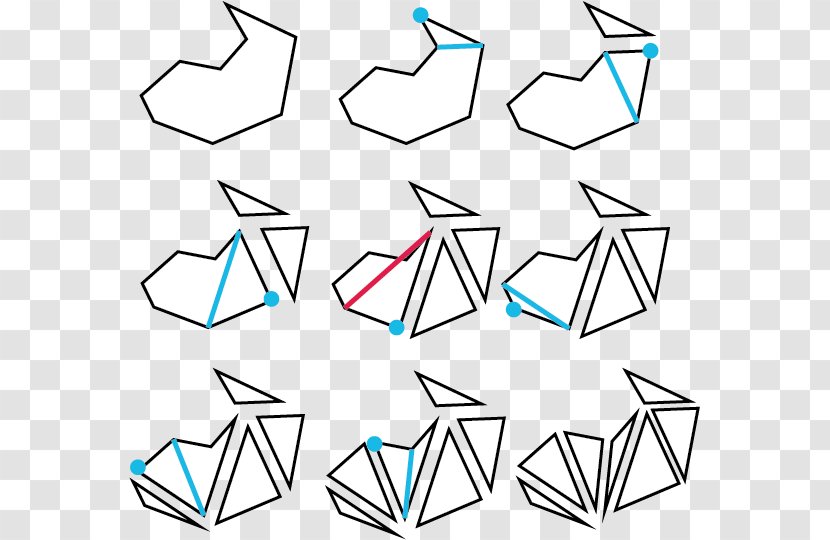Triangle Polygon Triangulation Concave - Vertex Transparent PNG