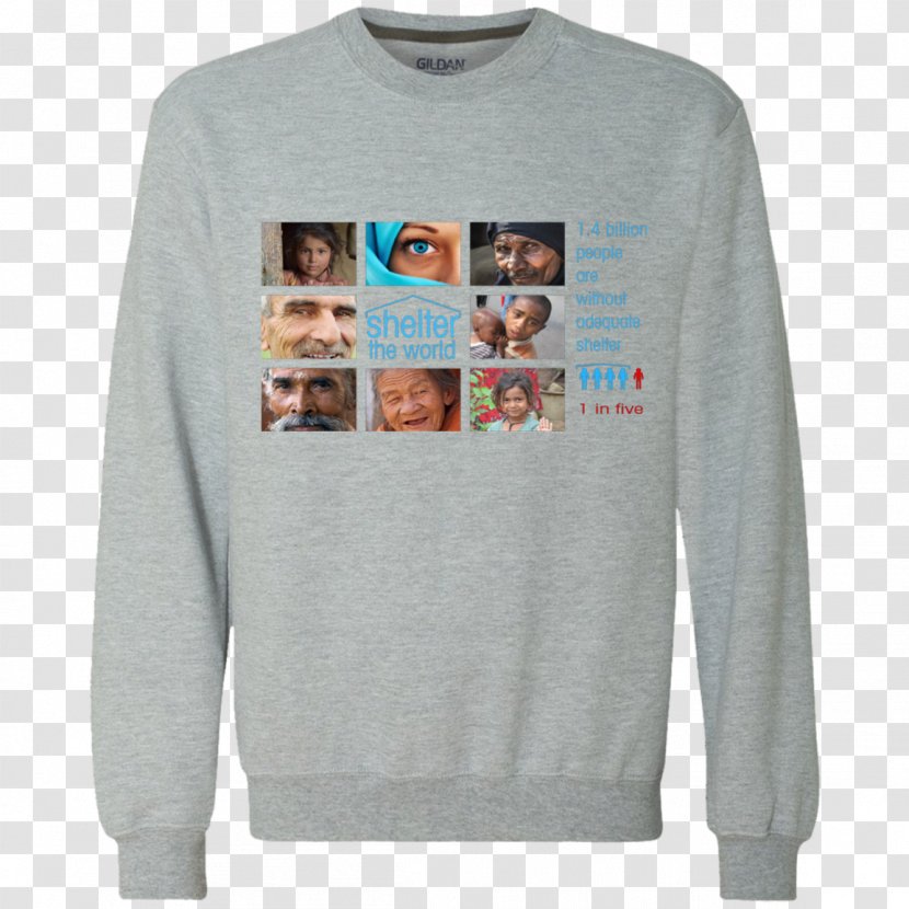 T-shirt Crew Neck Sweater Sleeve - Outerwear Transparent PNG