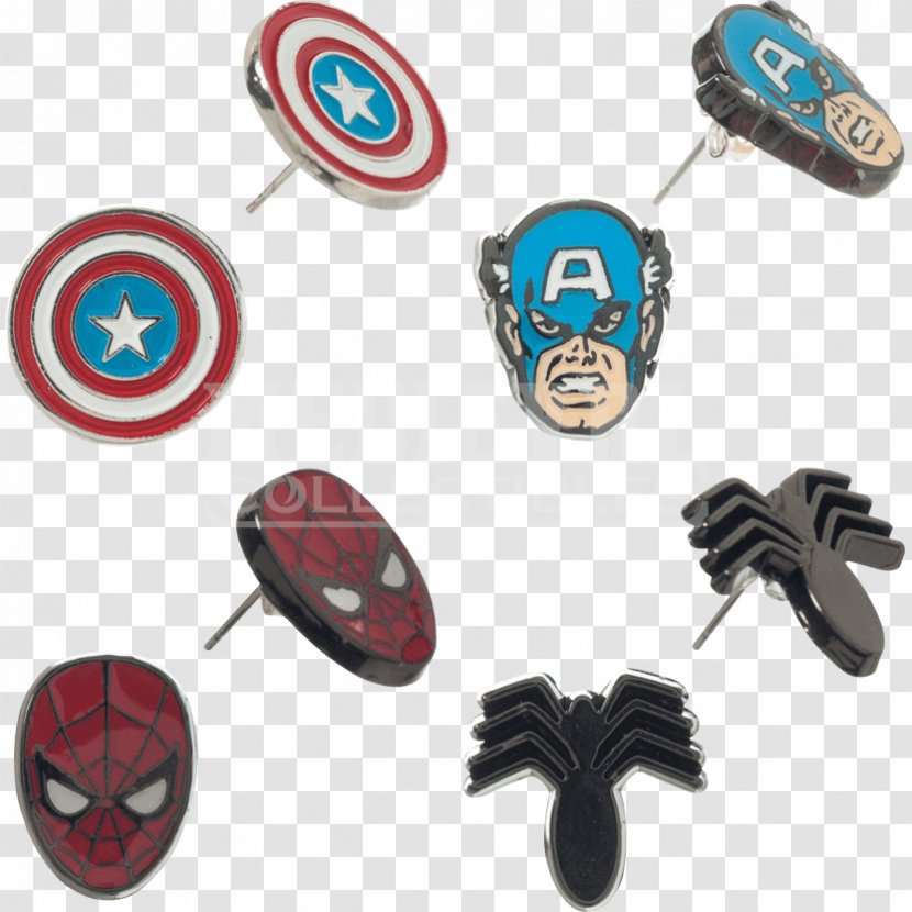 Earring Spider-Man Captain America Doctor Strange Groot - Necklace - Spider-man Transparent PNG