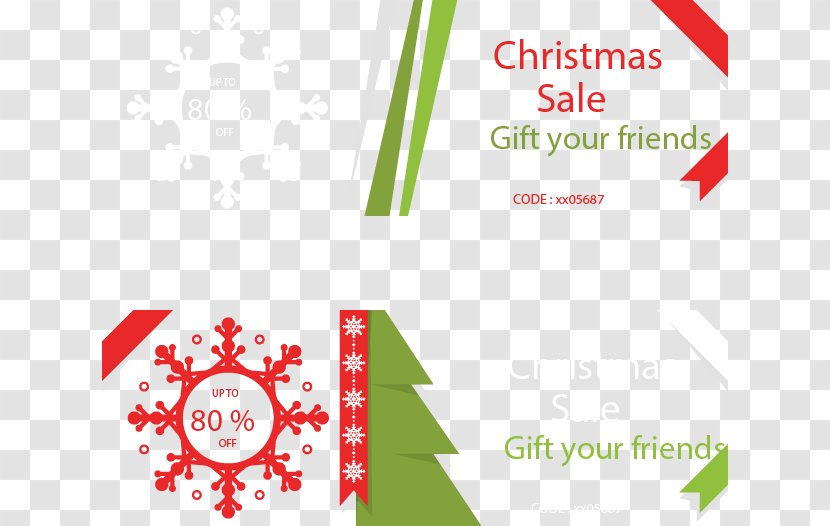 Christmas Card Banner - Area - Snow Discount Transparent PNG