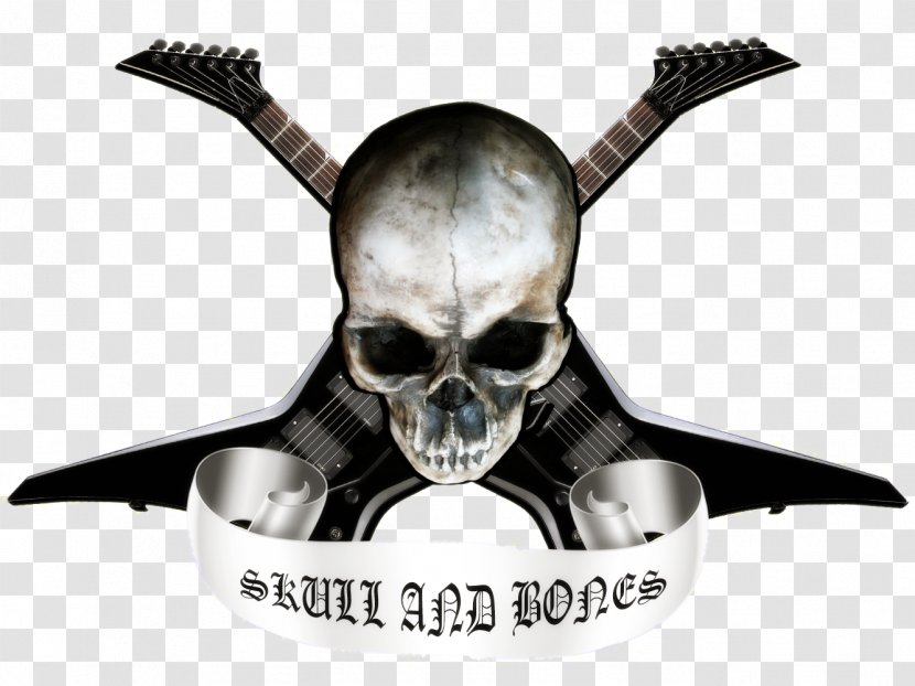 Skull And Bones Crossbones Heavy Metal - Skeleton - Background Transparent PNG