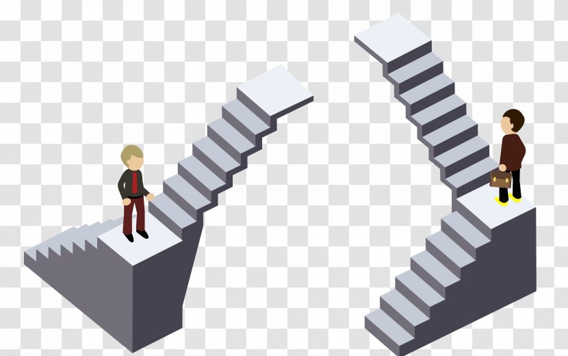 Stairs - Diagram - People Standing On The Transparent PNG