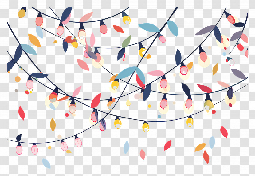 Fairy Lights - Colorful String Lights Decoration Transparent PNG