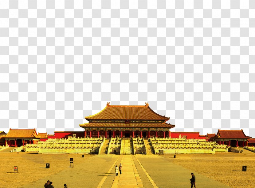 Forbidden City Beijing Fortifications Tiananmen National Palace Museum Budaya Tionghoa - Golden Transparent PNG