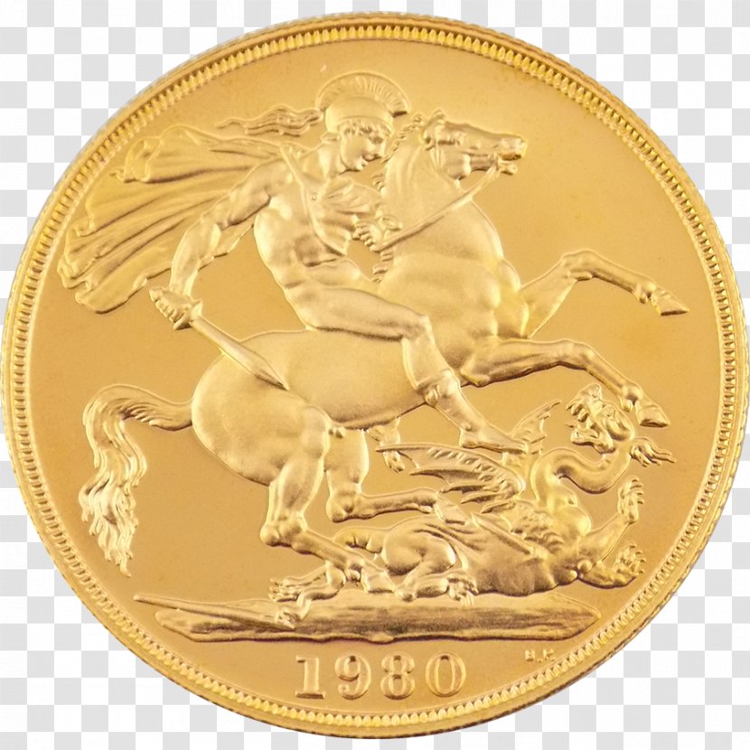 Gold Coin Sovereign Silver - United States Dollar Transparent PNG