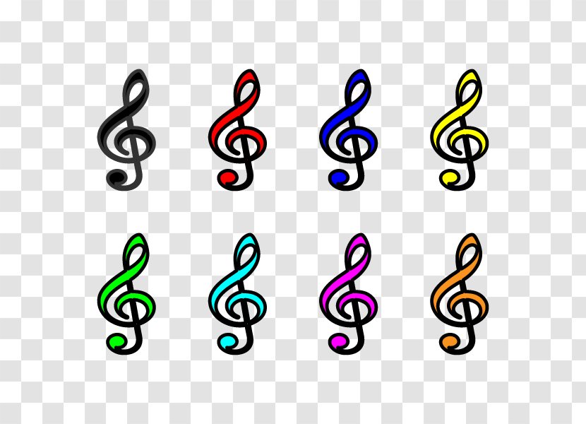 Musical Note Eighth Clef - Silhouette Transparent PNG