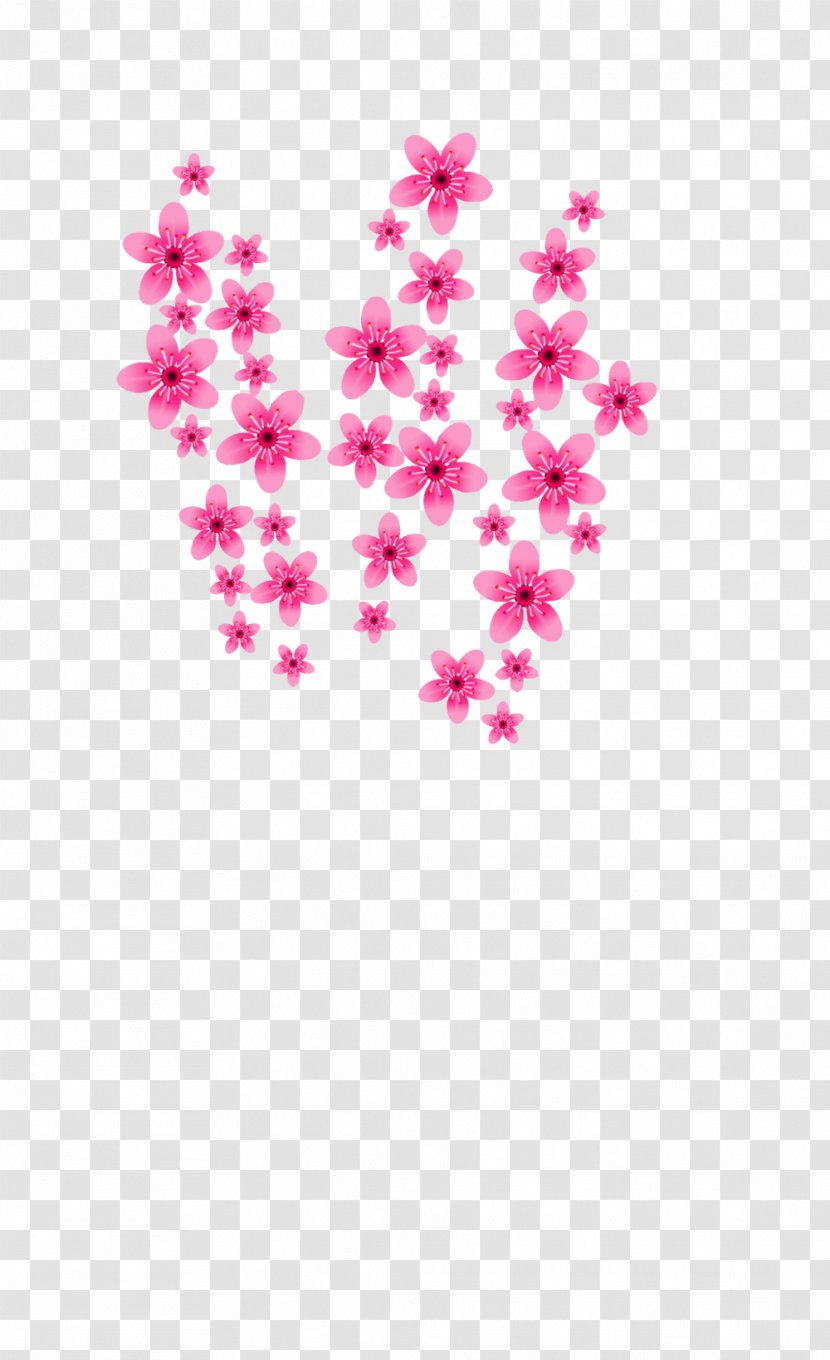 Flower Cherry Blossom Petal Heart Transparent PNG