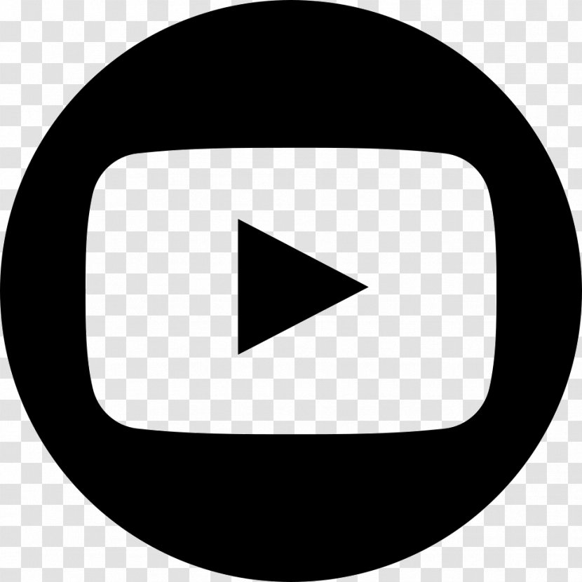 YouTube Logo - Monochrome - Youtube Transparent PNG