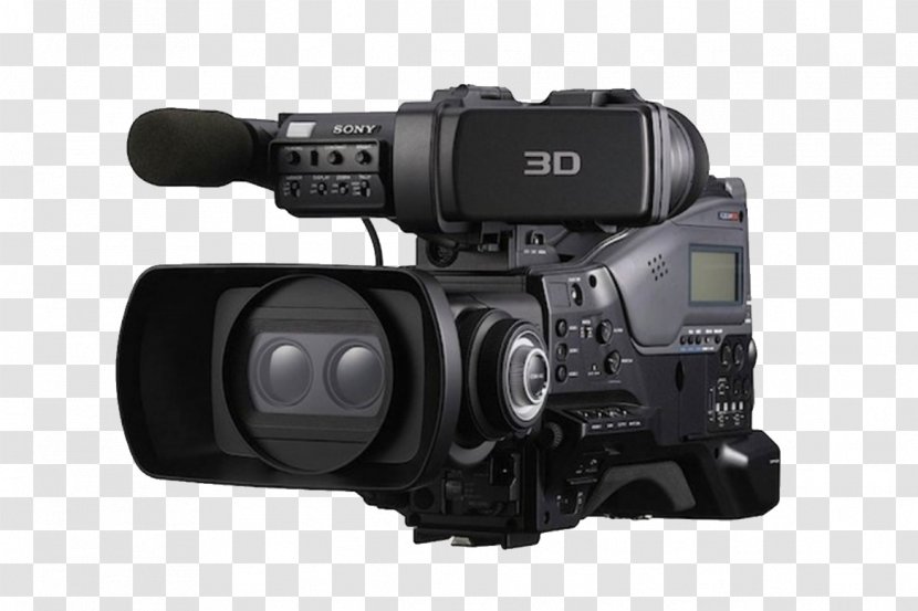 3D Camcorder Camera Film Television - Professional Transparent PNG