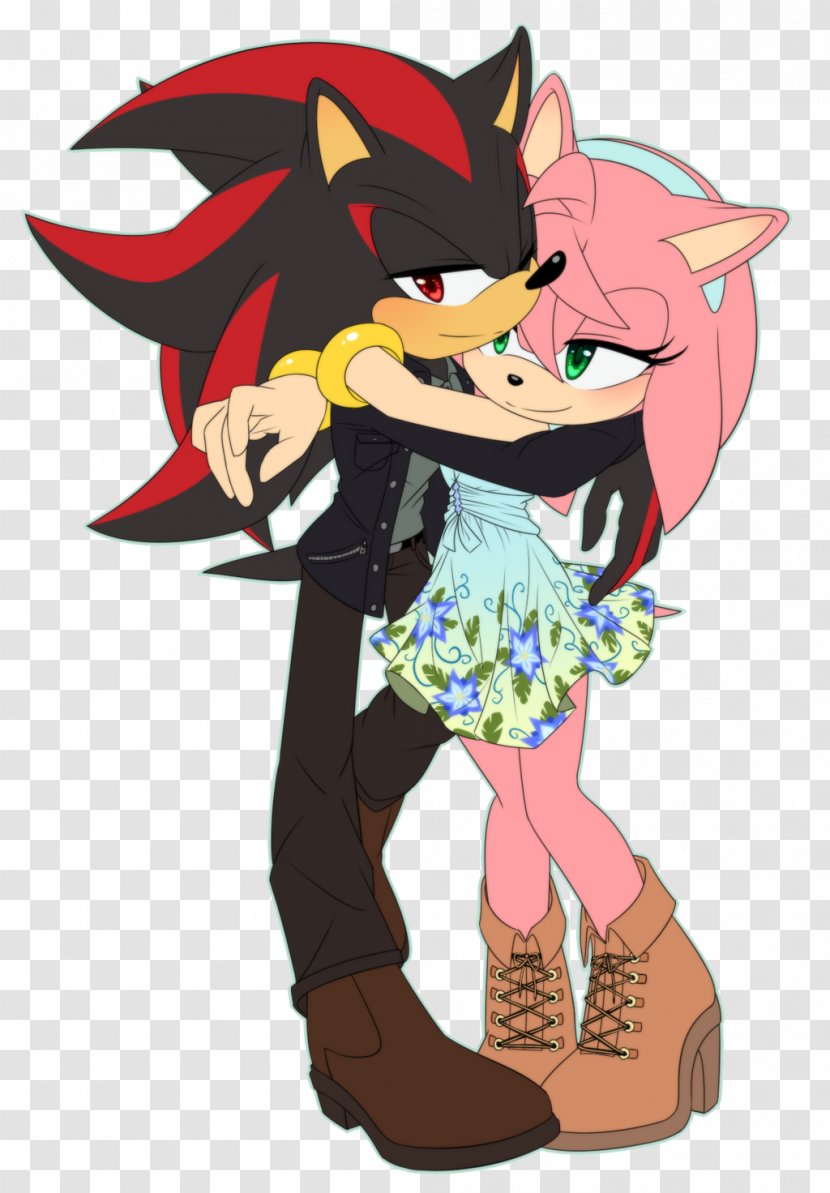 Shadow The Hedgehog Amy Rose Sonic Forces Tails - Watercolor Transparent PNG