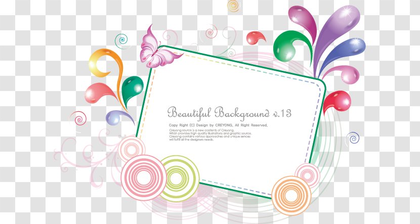 Wire-frame Model Circle Festival - Petal - Abstract Square Colorful Holiday Border Transparent PNG