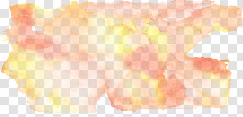 Yellow Petal Pattern - Watercolor Effect Transparent PNG
