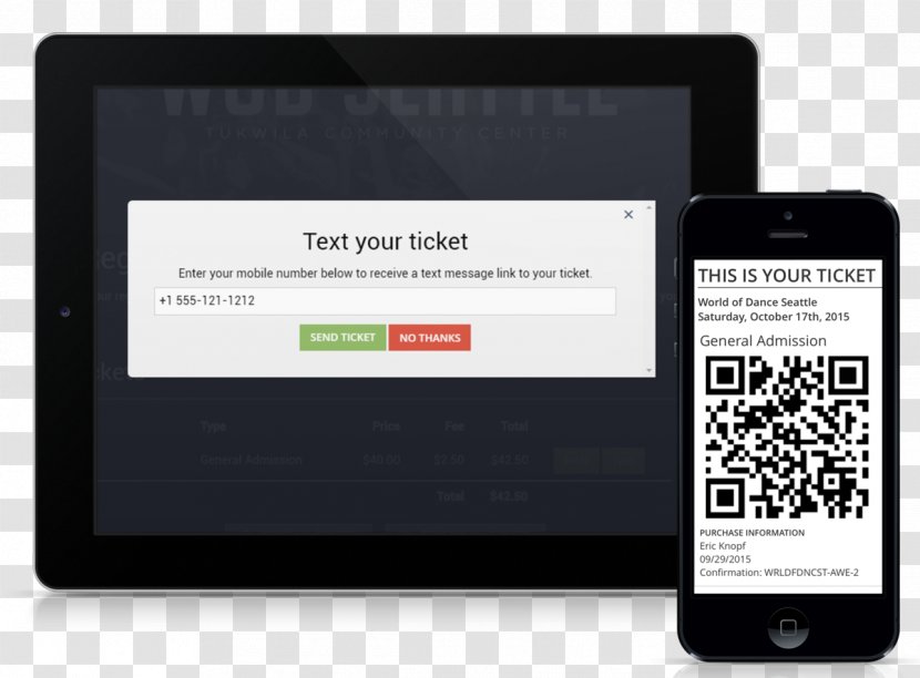 Ticket System IPhone Mobile Ticketing Digital - Sales Transparent PNG