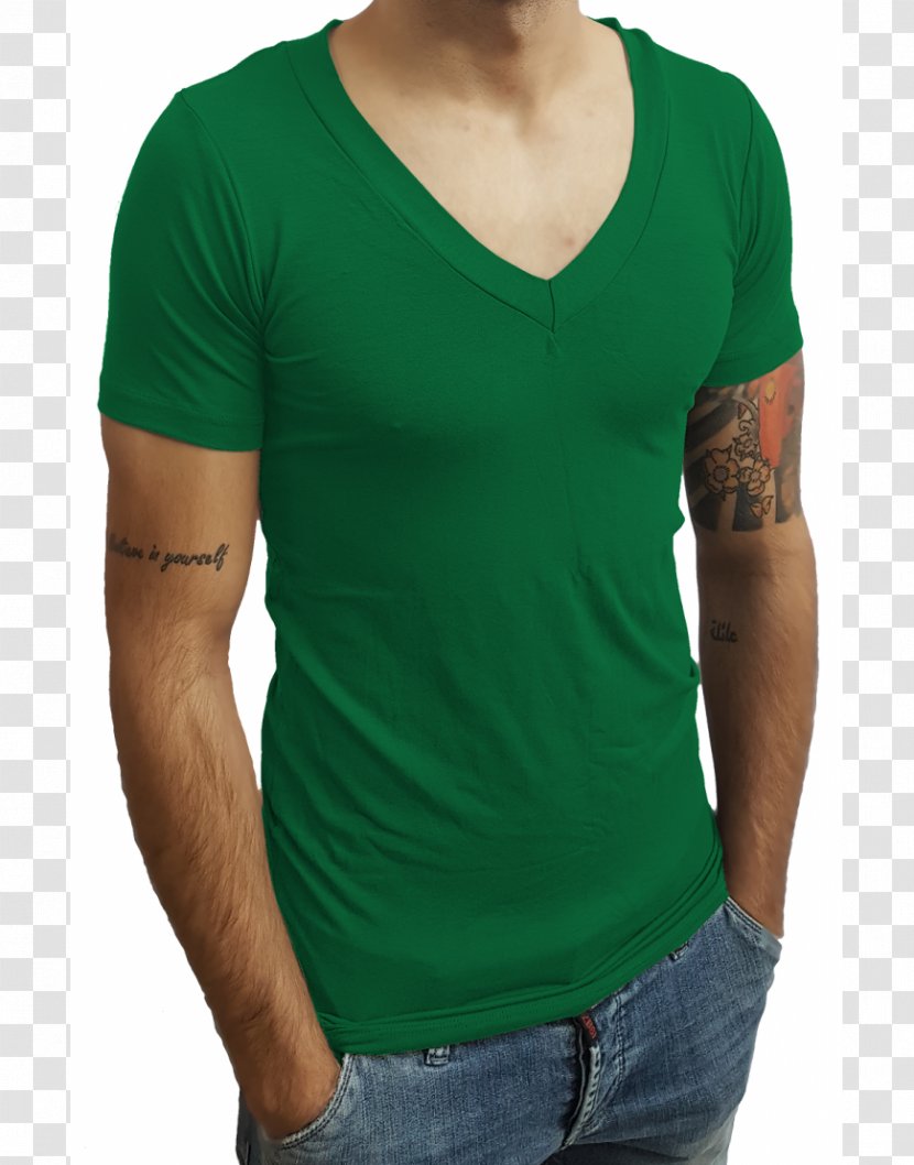 Long-sleeved T-shirt Sleeveless Shirt - Neck Transparent PNG