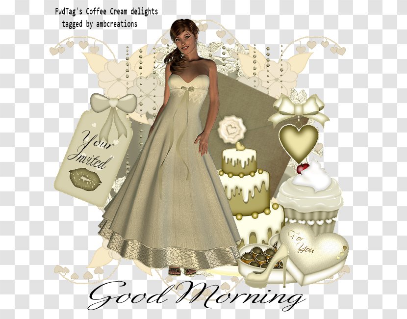 Costume Design Gown - Fashion - Cream Coffee Transparent PNG