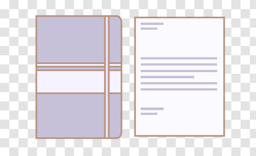 Paper Brand Pattern - Rectangle - Purple Notebook Transparent PNG