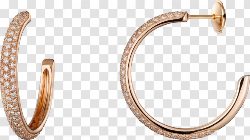 Earring Cartier Diamond Gold Jewellery Transparent PNG