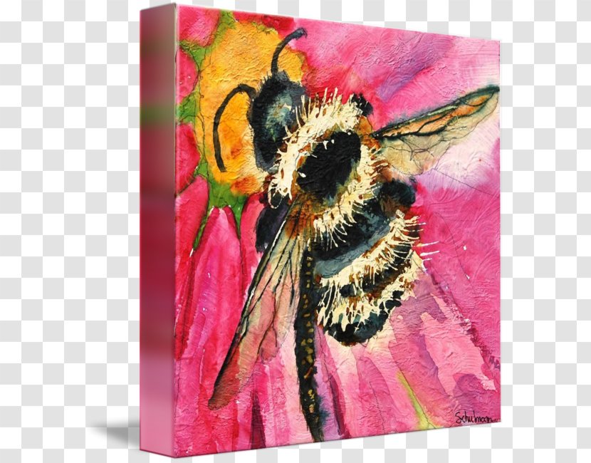 Honey Bee Watercolor Painting Art - Insect Transparent PNG
