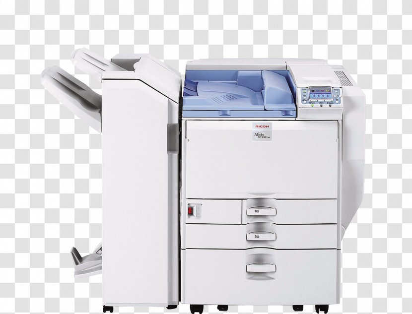 Paper Photocopier Ricoh Machine Printing - Laser - White Printer Transparent PNG