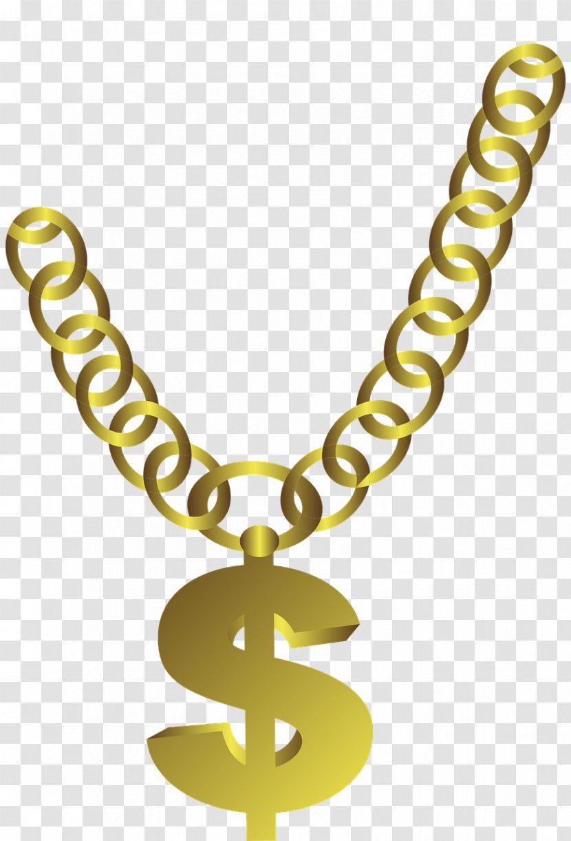 Necklace Chain Gold Jewellery - Thug Life Transparent PNG