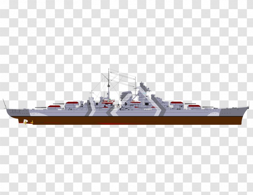 Heavy Cruiser German Battleship Bismarck Battlecruiser World Of Warships - Destroyer Escort - Ship Transparent PNG