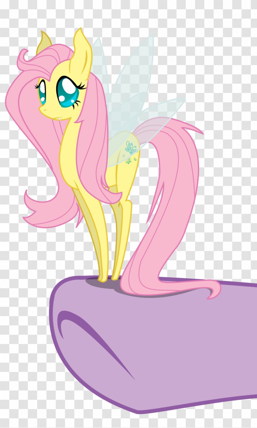 Pony Fluttershy Pinkie Pie Applejack Rarity - Long Hair Fluttering Transparent PNG