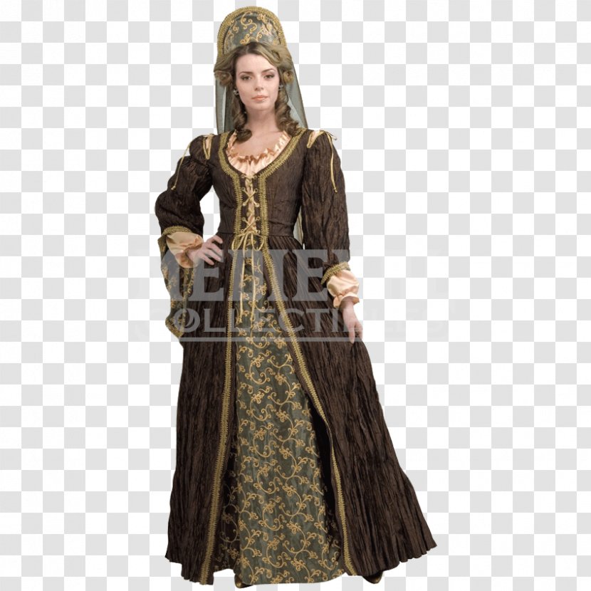 Renaissance 1500–1550 In Western European Fashion Clothing Costume - Dress Transparent PNG