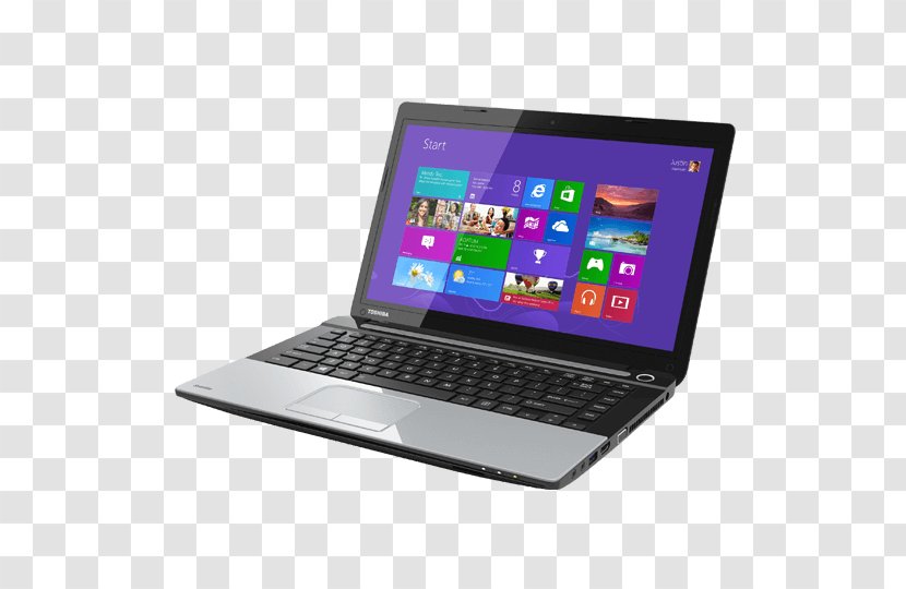 Laptop Toshiba Satellite Intel Computer - Display Device Transparent PNG