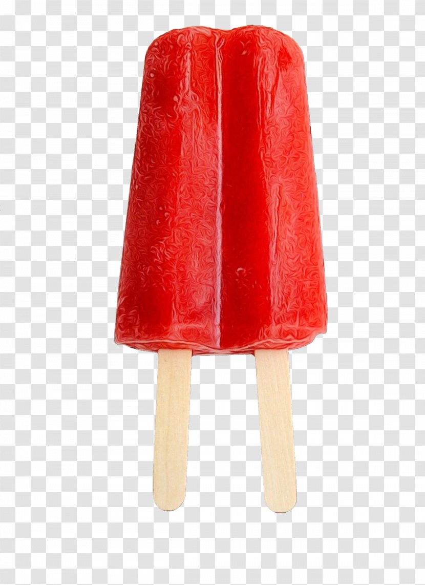 Frozen Food Cartoon - Ice Pop - Cream Bar Red Transparent PNG