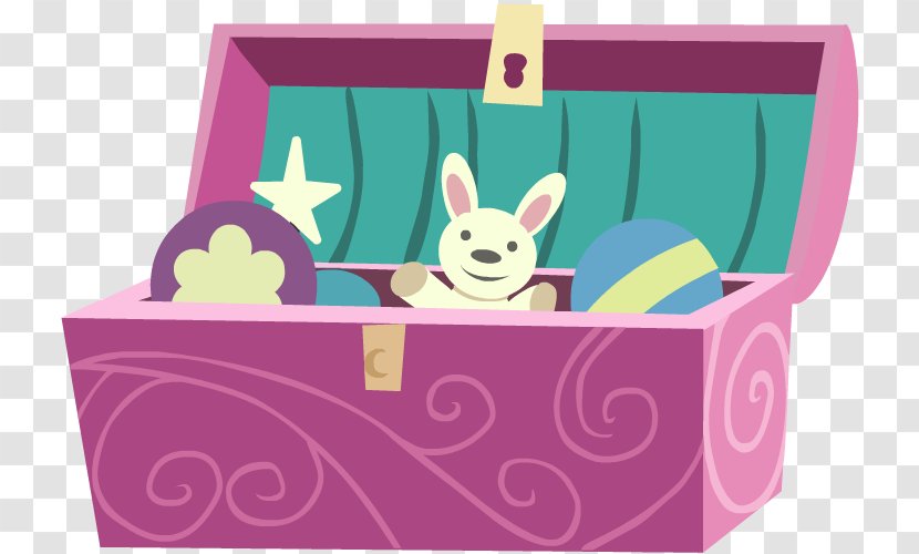Easter Cartoon Violet - Rectangle - Toy Box Transparent PNG