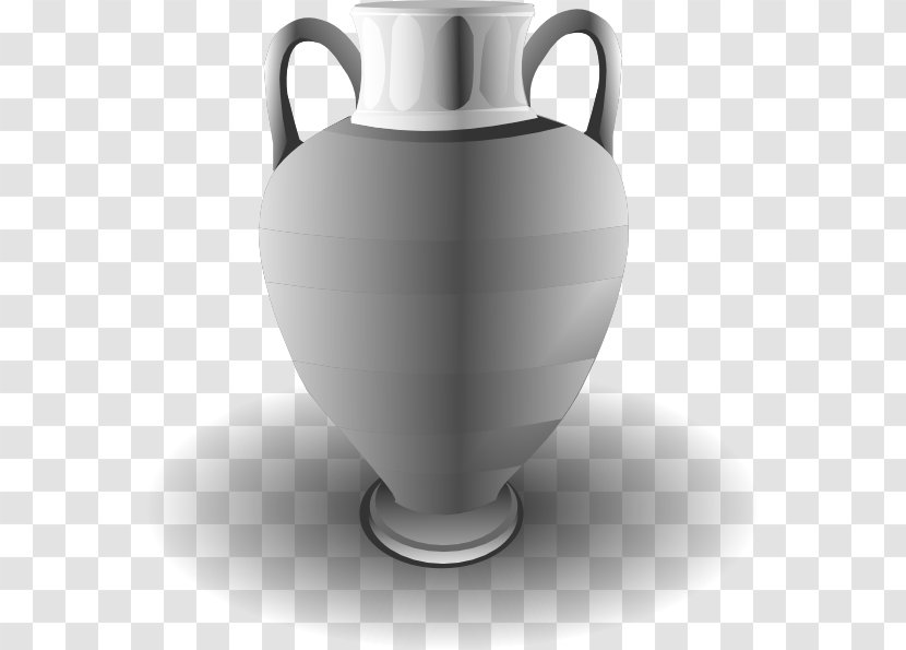 Vase Black And White Urn Clip Art - Cup Transparent PNG