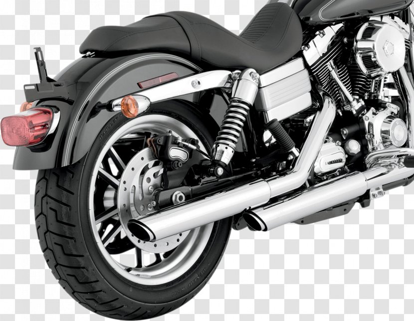 Exhaust System Harley-Davidson Super Glide Dyna Muffler - Motorcycle Transparent PNG