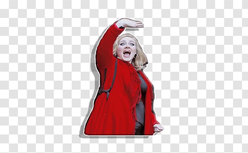 Outerwear Character Fiction Costume - Red - Adele Transparent PNG