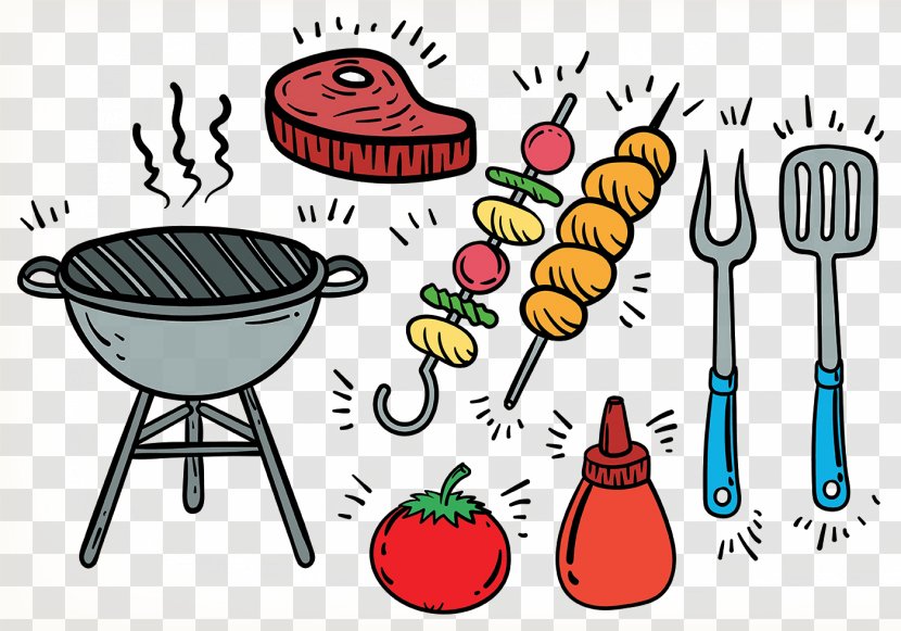 Barbecue Grill Kebab Chuan Grilling - Rotisserie - Vector Transparent PNG