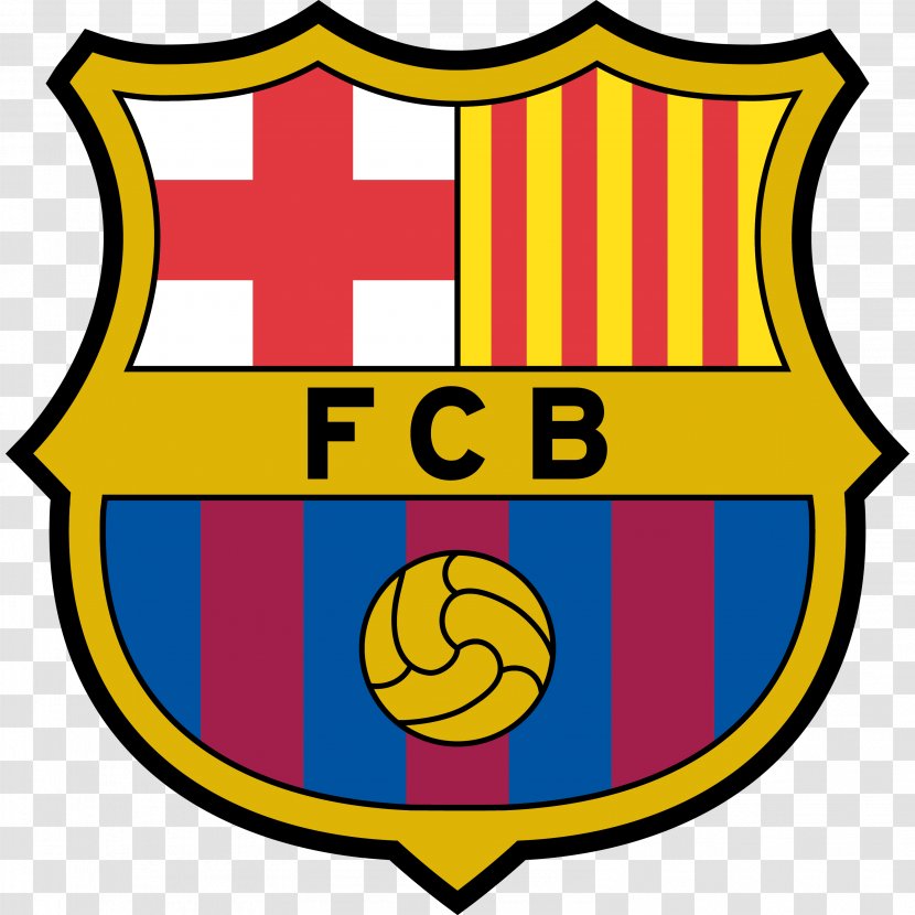 FC Barcelona Football UEFA Champions League Logo - Yellow - Halftime Transparent PNG