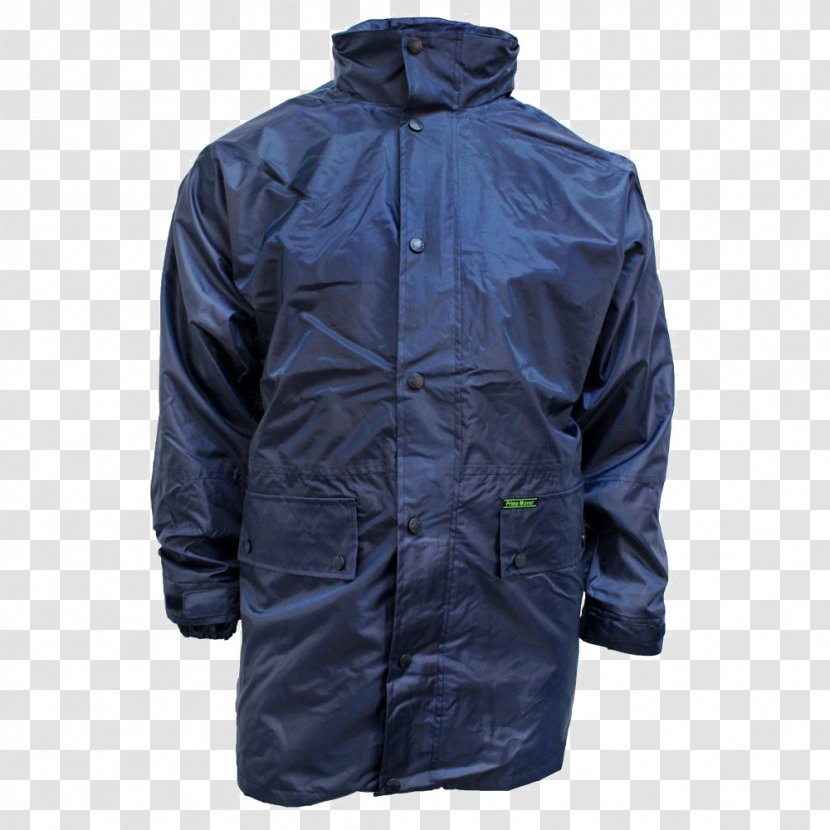 Jacket Raincoat Rain Pants Outerwear - Blue Transparent PNG