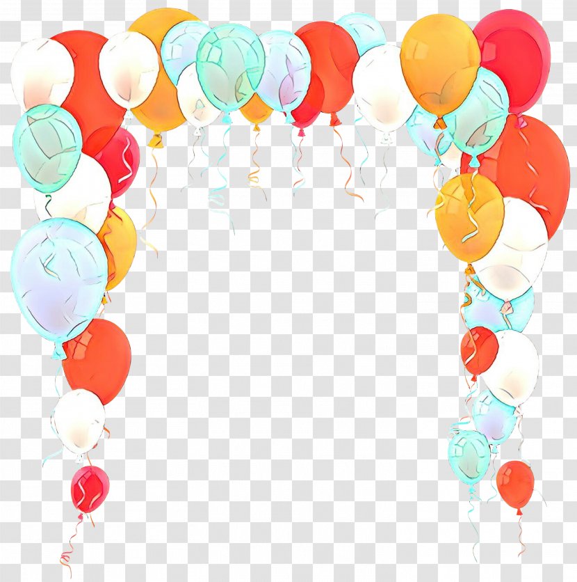 Heart Balloon - Orange - Party Supply Transparent PNG